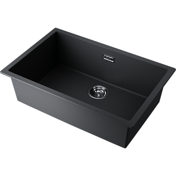 Фото Кухонная мойка Omoikiri Yamakawa 75T-U/I-BL 4993437 черный
