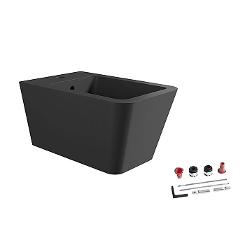 Фото Биде подвесное Alice Hide 31220108SET черный матовый