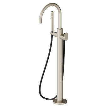 Фото Смеситель Newform Linfa II 69484E.M0.071 для ванны напольный, шампань матовый