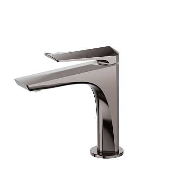 Фото Смеситель Newform Delta Zero 72212.58.063 для раковины, оружейная сталь глянец PVD