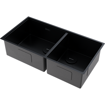 Фото Кухонная мойка Omoikiri Taki 85-2-LB-U/IF Side-GB 4997039 графит