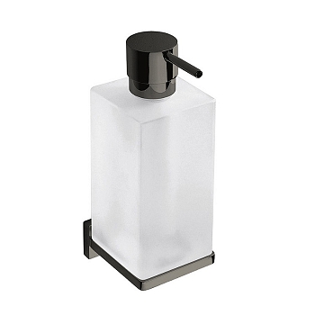 Фото Дозатор Colombo Look B9316.GL-VAN подвесной графит глянец/стекло матовое