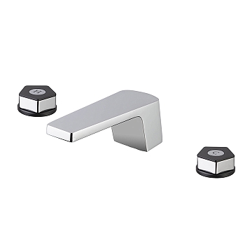 Фото Смеситель Newform ParkLE 69707.05.093 для ванны с  донным клапаном, хром / черный матовый