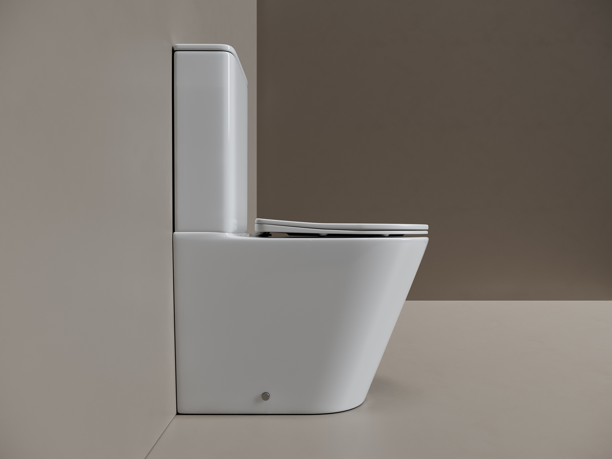 Фото Унитаз Ceramicanova Highlight CN1802T с сиденьем с бачком компакт, белый глянцевый