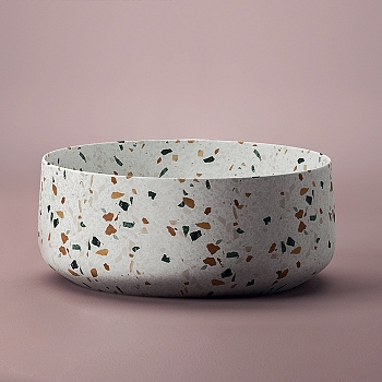 Фото Раковина Artceram Cognac COL001 89 00 накладная 42 см, цвет light terrazzo