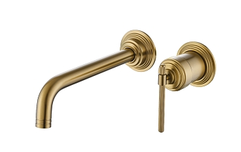 Фото Смеситель для раковины Boheme Eterna 175-BR настенный бронза
