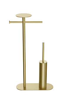 Фото Стойка с аксессуарами Boheme Venturo 10953-MG напольная, matt gold, золото матовое