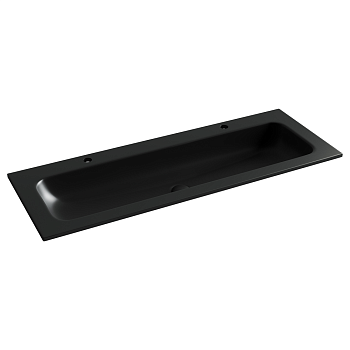Фото Раковина Ceramicanova Grace CN7016MB мебельная 121 × 45,7 × 13,7 см, черный матовый