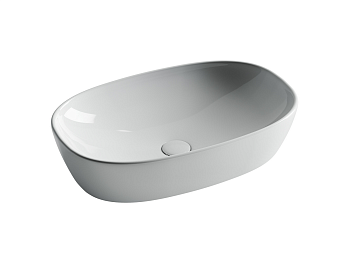 Фото Раковина Ceramicanova Element CN5039 накладная 60 × 38 × 13 см, белый глянцевый