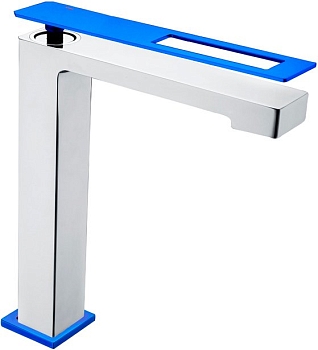 Фото Смеситель для раковины Boheme Q 142-CRUW хром/синий