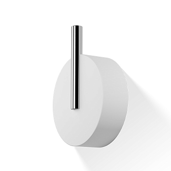 Фото Крючок Decor Walther Stone 0972754 подвесной, белый матовый/хром