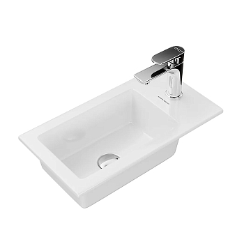 Фото Раковина Kerama Marazzi Lato LA.wb.50 встраиваемая 50 см, цвет белый глянцевая