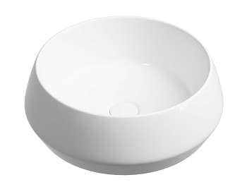 Фото Раковина Ceramicanova Maya CN12004 накладная 40 × 40 × 14 см, белый глянцевый