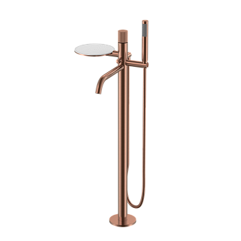 Фото Смеситель для ванны Boheme Stick 129-CB.3 напольный брашированная медь