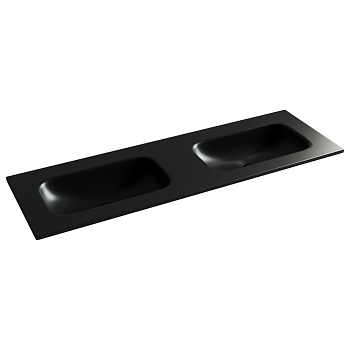 Фото Раковина Ceramicanova Grace CN7022MBwx мебельная 141 × 45,7 × 13,7 см, черный матовый