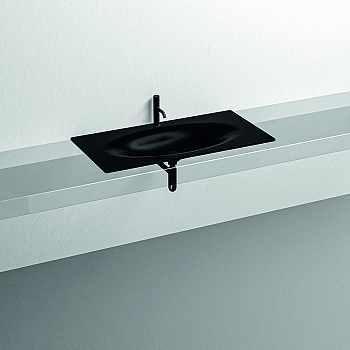 Фото Раковина Kerasan Shape  547031*1 накладная 102 см, цвет черный матовый