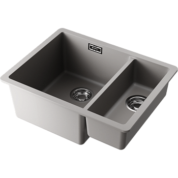 Фото Кухонная мойка Omoikiri Kata 55-2-U-GR 4993390 leningrad grey