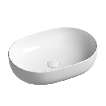 Фото Раковина Ceramicanova Element CN6047 накладная 60 × 41,5 × 13,5 см, белый глянцевый
