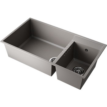 Фото Кухонная мойка Omoikiri Tedori 85-2-U-GR 4993542 leningrad grey