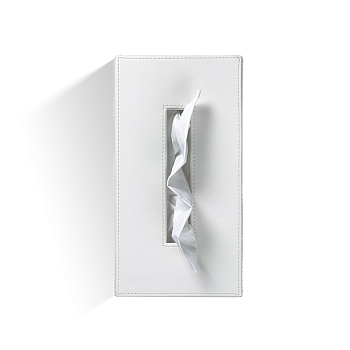 Фото Диспенсер для салфеток Decor Walther Corner 0839950 настольный, имитация кожи цвет: белый