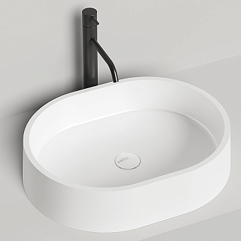 Фото Раковина Salini Gloria 1102211M накладная 56 см, цвет белый матовый