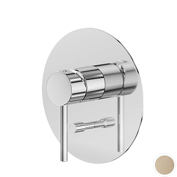 Фото Смеситель Newform XT 4270E.M0.071 для душа с переключателем на 2 потока, шампань матовый