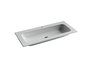 Фото Раковина Ceramicanova Grace CN7013 мебельная 101 × 45,7 × 13,7 см, белый глянцевый