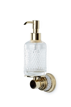 Фото Дозатор жидкого мыла Boheme Aura 10247-G подвесной золото глянец