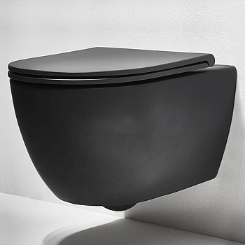 Фото Унитаз подвесной Simas Trevi TRV18nero matt черный матовый