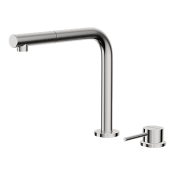 Фото Смеситель для кухни Omoikiri Nara-S-BN 4994329 нержавеющая сталь