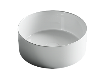 Фото Раковина Ceramicanova Element CN6032 накладная 35,8 × 35,8 × 13,7 см, белый глянцевый