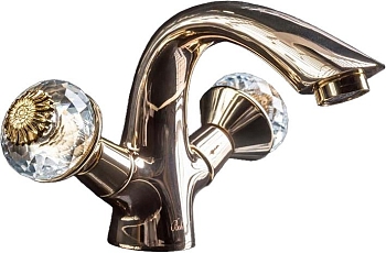 Фото Смеситель для раковины Boheme Flora 291-FL золото