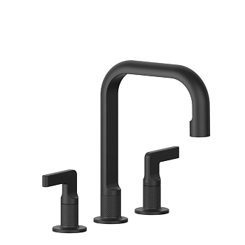 Фото Смеситель для раковины Gessi Inciso 58014#299, черный матовый