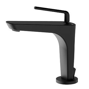Фото Смеситель Newform O'Rama 68410.01.093 для раковины с донным клапаном, черный матовый