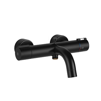 Фото Смеситель для ванны Gessi Emporio Via tortona 18711#299 термостат, черный матовый