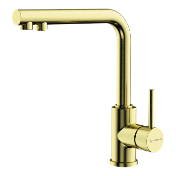 Фото Смеситель для кухни Omoikiri Nakagawa 2 Plus-LG 4994482 светлое золото