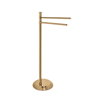 Фото Стойка Colombo Hermitage B3338.OA с двойным полотенцедержателем H85 см, L40 см, бронза