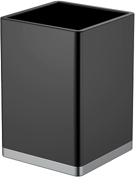 Фото Стакан Boheme 10961-B-CR настольный черный/хром