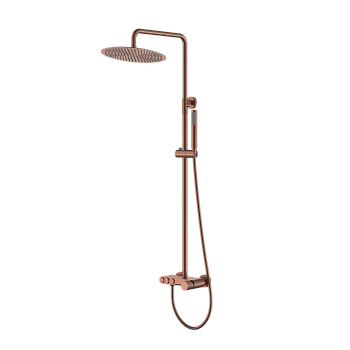 Фото Душевая стойка Boheme Stick 128-BRB.4 brushed bronze, янтарная бронза матовая