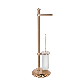 Фото Стойка Colombo Hermitage B3318.OA с держателем бумаги и ершиком H75 см, бронза