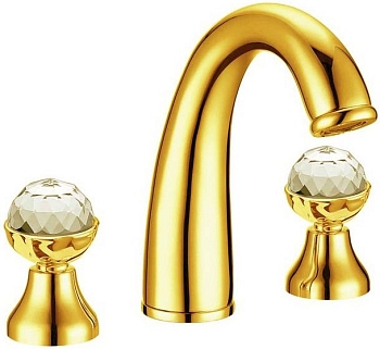 Фото Смеситель для раковины Boheme Imperiale Presente 337 золото