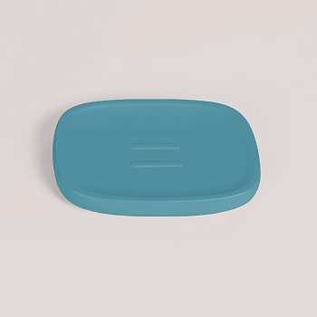 Фото Мыльница Colombo Mood B30400C06 настольная Ocean Blue, голубой матовый