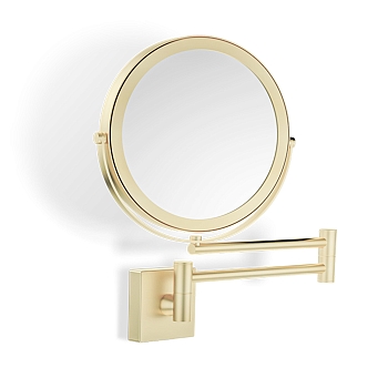 Фото Зеркало Decor Walther 0105882 косметическое подвесное увел 5x, золото матовое