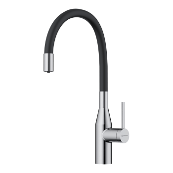 Фото Смеситель для кухни Omoikiri Yatomi 2 Plus-BN-BL 4994344 нержавеющая сталь / черный