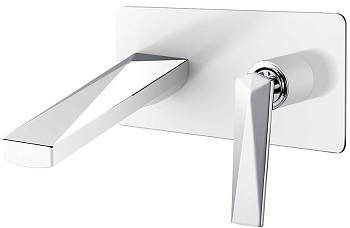 Фото Смеситель для раковины Boheme Venturo 375-W хром/белый