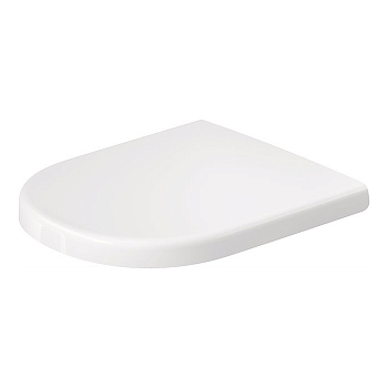 Фото Крышка-сиденье  Duravit D-Code 28490021 белая петли микролифт нержавеющая сталь