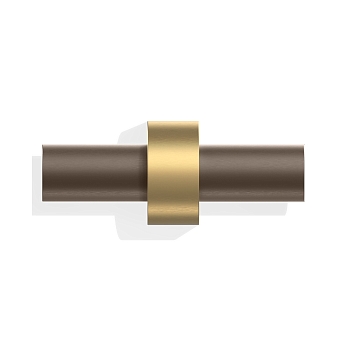 Фото Крючок Decor Walther Century 0586041 подвесной, золото матовое/темная бронза