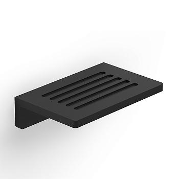 Фото Мыльница Decor Walther Corner 0859560 подвесная, черный матовый