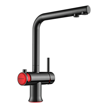 Фото Смеситель для кухни Omoikiri Hotaru-GM-R 4994026 вороненая сталь / красный