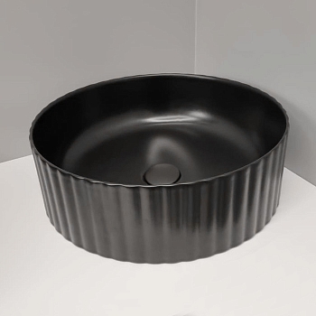 Фото Раковина ArtCeram Millerighe 44,5 см, без перелива, цвет черный матовый